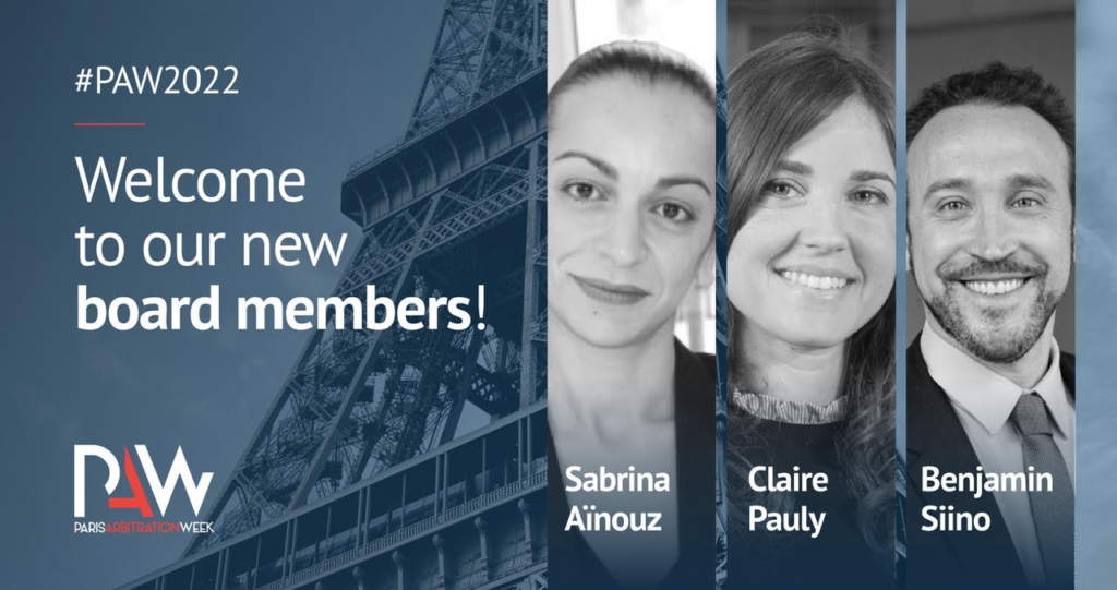 Paris Arbitration Week - New Board Members